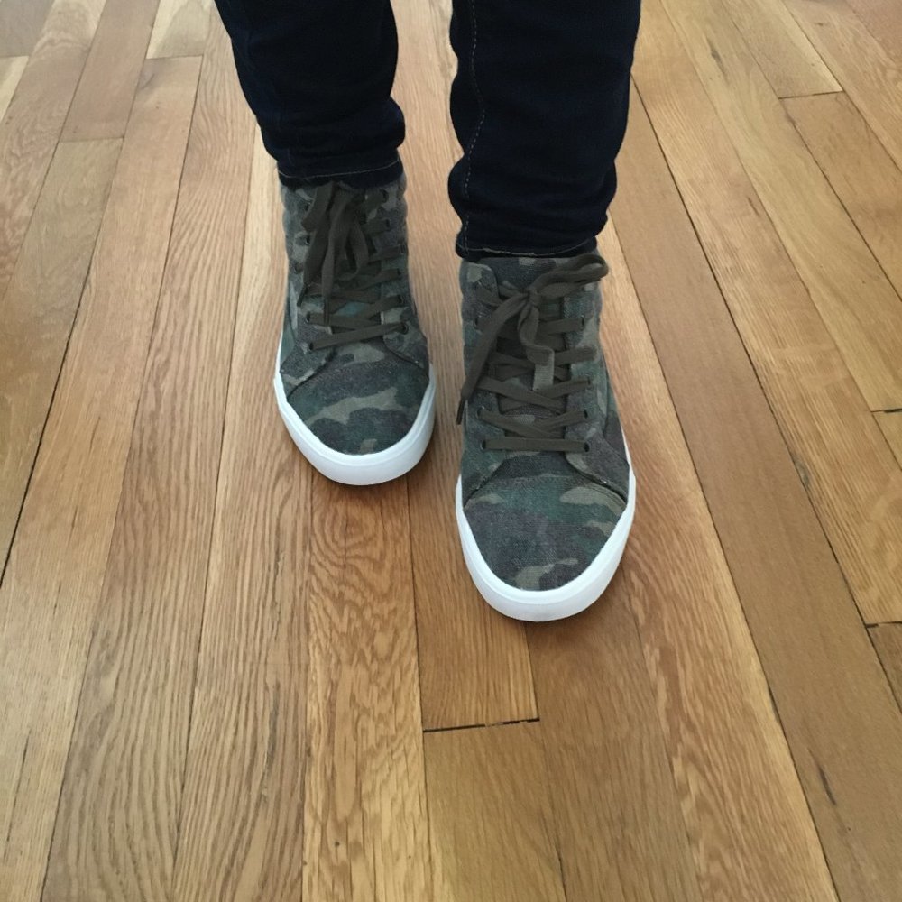 Camouflage High Top Sneakers